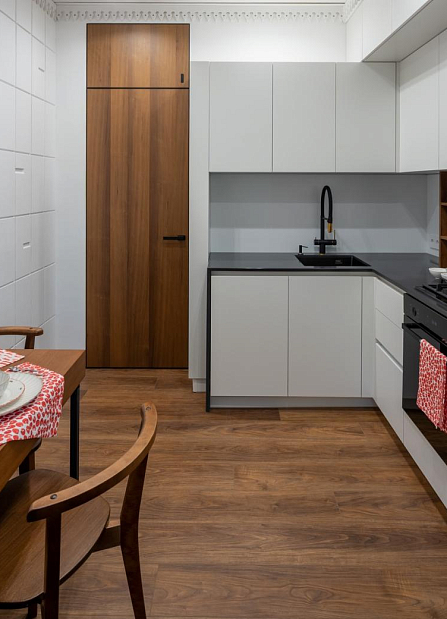 Новый облик кухни в сталинке: проект с SPC MY STEP AQUA